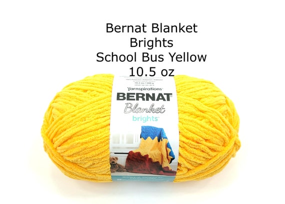 Bernat Blanket Brights Yarn School Bus Yellow 10.5oz 300g 220