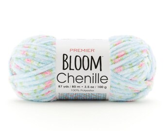 Yarn - Premier Bloom Chenille Yarn - Larkspur - 3.5oz - 100g -87 yards