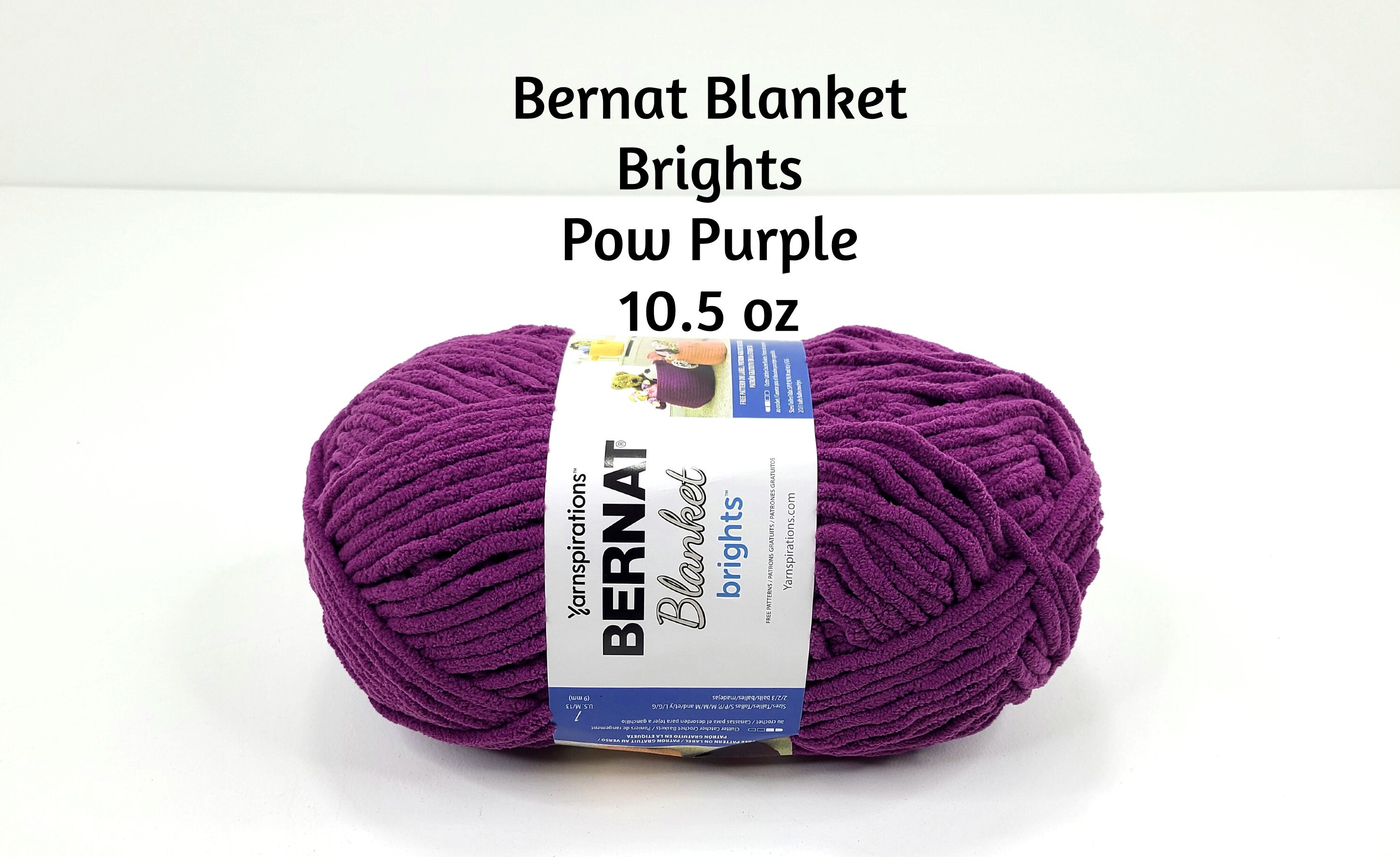 Bernat Blanket Brights Yarn Pow Purple