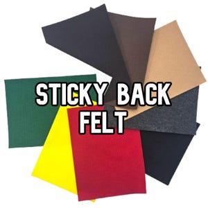 Presto Felt Sheets - 12 x 9 Inch Felt Sheets - Sticky Back - Black Felt - White Felt - Craft Felt - Craft Supplies - Kunin