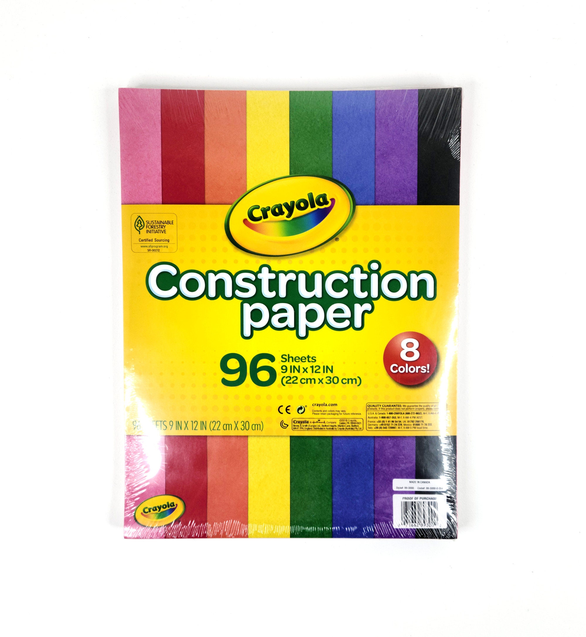 Construction Paper Crayola 8 Colors 