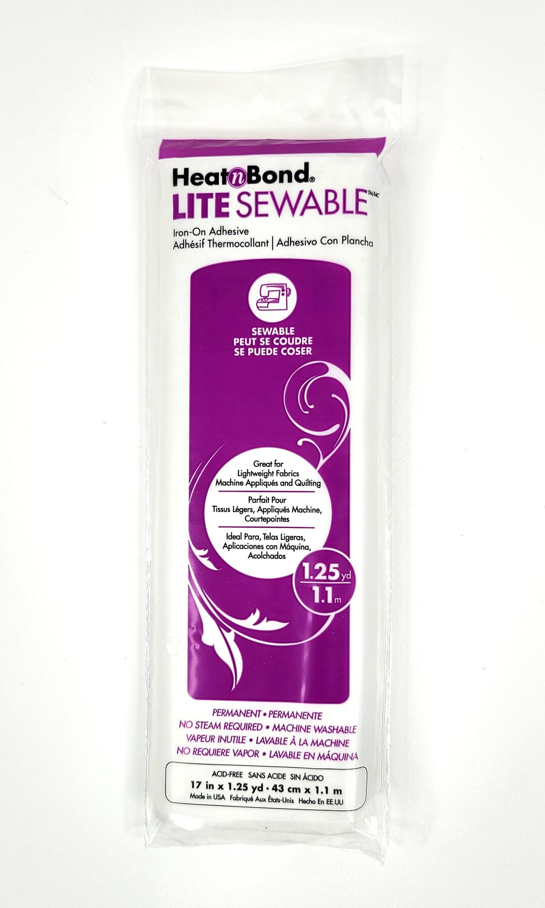 Heat N Bond Lite Sewable Ironon Adhesive Lightweight Fabric Adhesive