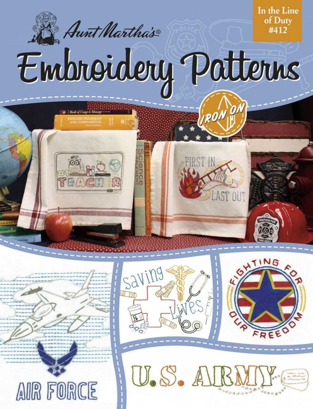 Aunt Martha's Book of Embroidery Patterns - #412 in the Line of Duty ...