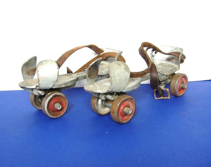Vintage Metal Roller Skates Etsy