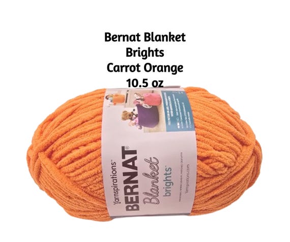 Bernat blanket yarn orange sale