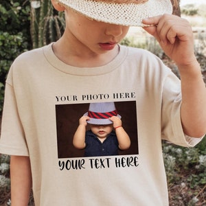 Personalized Kids Photo Tshirt, Custom Photo Toddler T Shirt, Custom Picture Youth Tee, Customized Kids, Personalized Family Baby Clothes