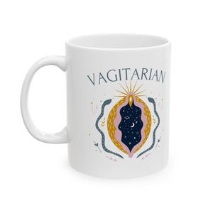 Vagitarian Mug, Lesbian Gifts, LGBT Gift, Gay Best Friend Gift, Girlfriend Gift, Funny Gift for Her, Gay Pride Gift, Funny Coffee Mug