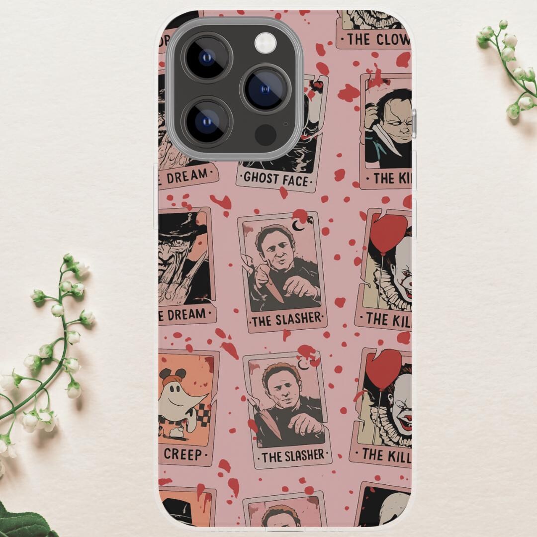 Scream Library Case Scream Halloween Horror Face Case, Spooky Ghost Guy Halloween Case 16 ...