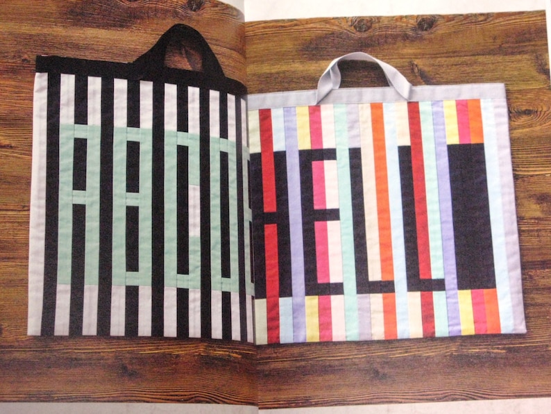 MOJI Patchwork Alphabet Pattern Book Japanese craft book, Japanese sewing book