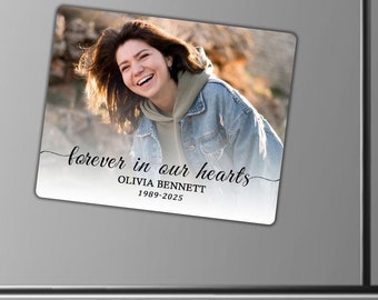 Personalized Funeral Magnets/Eternal Love Memorial Keepsakes/Heartfelt Memorial Keepsakes/Personalized Celebration of Life Favors in Bulk