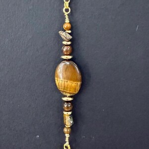 Tiger Eye Crystal Bookmark