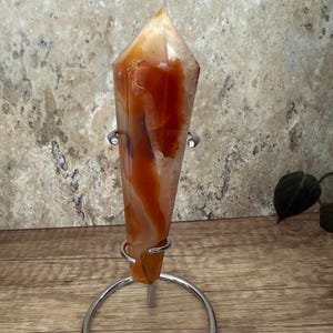 Carnelian Sceptor on Stand