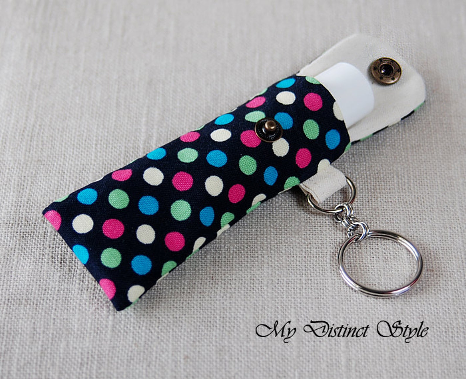 Fabric Lip Balm Holder With Keyring Lip Balm Cozy Chapstick Etsy