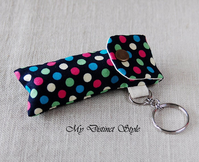 Fabric Lip Balm Holder With Keyring Lip Balm Cozy Chapstick Etsy