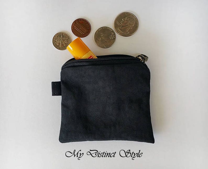 CHOOSE ONE / Mini Coin Purse / Crinkle Nylon Coin Purse / Fabric Coin Purse / Water Resistant Coin Purse image 2