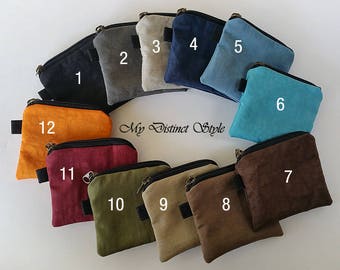 CHOOSE ONE / Mini Coin Purse / Crinkle Nylon Coin Purse / Fabric Coin Purse / Water Resistant Coin Purse