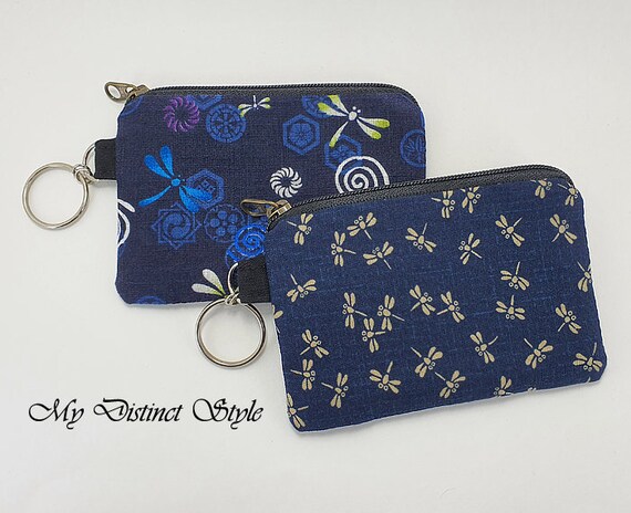 CHOOSE ONE Keychain Wallet Wallet Coin Purse Mini Coin Purse Card Holder Fabric Coin Purse Key Ring Pouch Minimalist Wallet Etsy Ireland