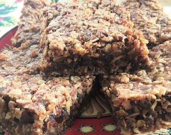 Pecan Date Bar - Gluten Free/Vegan/No Added Sugar/Fabulous!