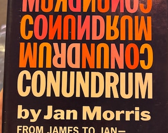 Conundrum by Jan Morris: Personal Trans Narrative 1974 Book // Rare Queer Books // Collectible Books