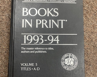 Libros impresos 1993-94 Conjunto de referencia: Literatura coleccionable