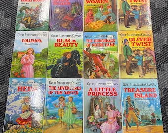 Geïllustreerde klassiekers voor kinderen | Oliver Twist | Kleine vrouwen | Heidi | Black Beauty | Een kleine prinses