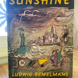 Sunshine by Ludwig Bemelmans First Edition Book | Vintage 1950s Books | Madeline in New York | Oversized Children's book