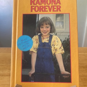 Ramona Forever hardcover by Beverly Cleary | Vintage 80s Weekly Reader Books | Third Grade