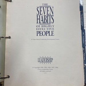 The Seven Habits of Highly Effective People: Leather Bound Leadership Course