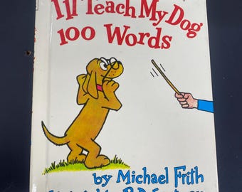 Libro clásico para principiantes / Le enseñaré 100 palabras a mi perro, edición de 1973