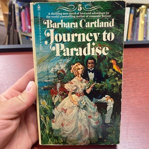 Vintage Romance Book: Journey to Paradise by Barbara Cartland, 1974