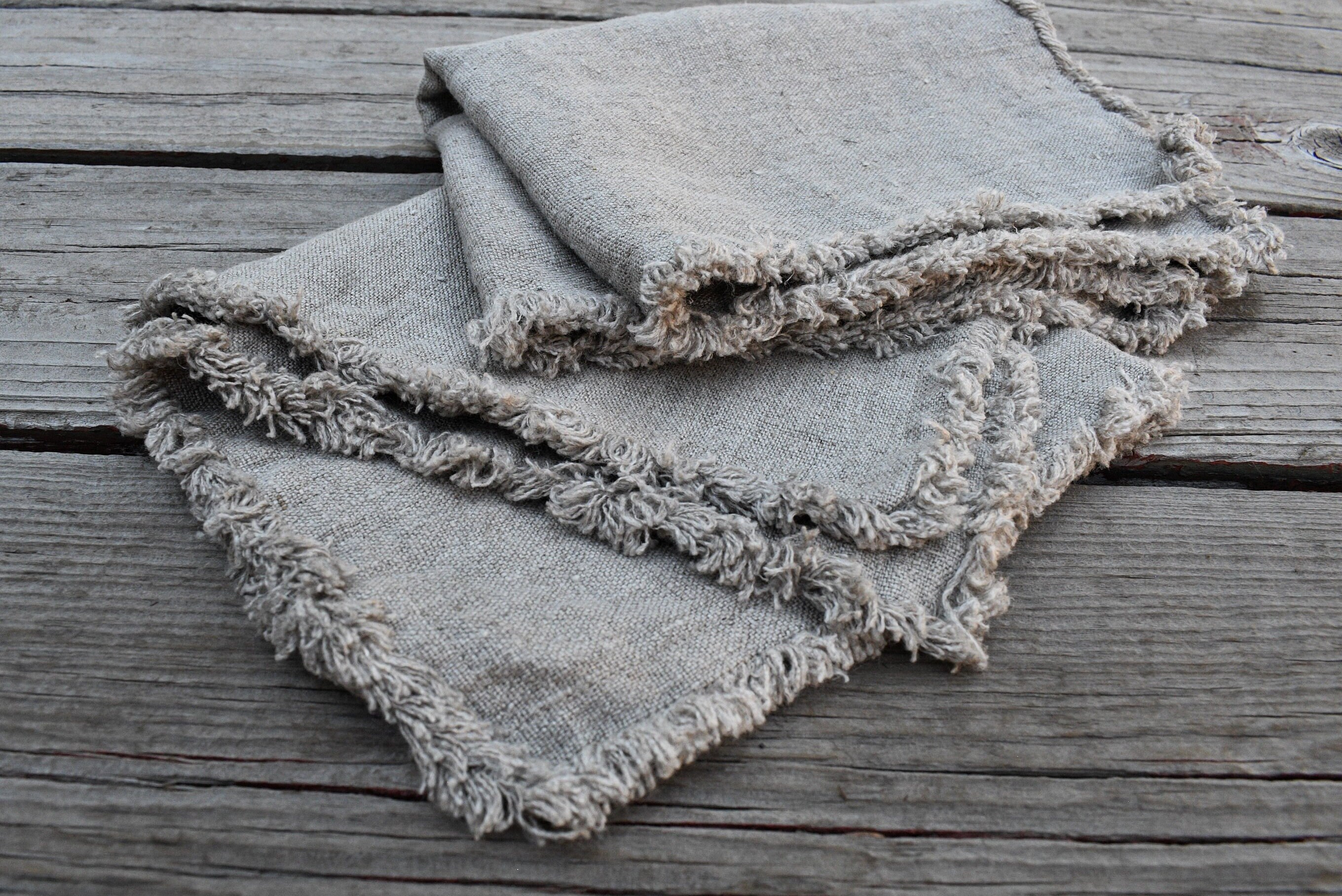 Natural Canvas Linen Placemat Set of 2 Home Gift, Table Mat With ...