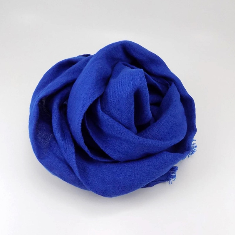 Malibu Blue and Brown Scarf