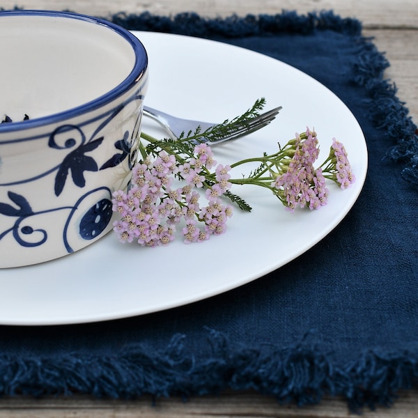 Cobalt Blue Placemats Etsy