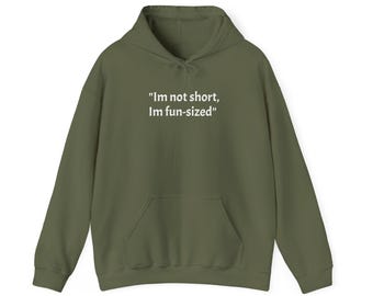 No soy bajo, soy una sudadera con capucha de tamaño divertido, sudadera con capucha divertida, sudadera con capucha de humor, sudadera con capucha para personas bajas, sudadera con capucha peculiar, sudadera con capucha sarcástica, sudadera con capucha de broma sobre la altura,