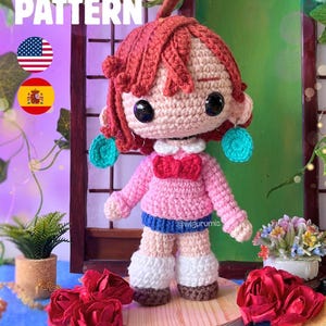 Psychic School Girl - Crochet PDF Inspired Pattern- Amigurumi ENG - ESP