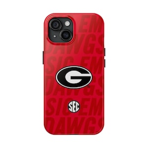Georgia Bulldogs Phone Case, UGA Logo, Tough Impact-Resistant Cover