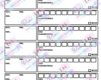 Printable/Digital PDF Speech Therapy Data Collection Sheets