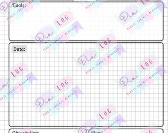 Printable/Digital PDF Speech Therapy Data Collection Sheets