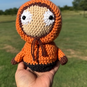 Handmade Kenny-Inspired Crochet Amigurumi – South Park Plush Toy