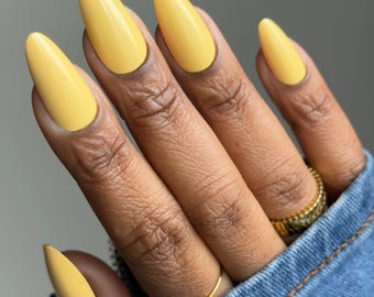 Sunrise - Pastel Yellow Nail Polish - Smooth Creme Formula, Vegan, Cruelty-Free (15mL)