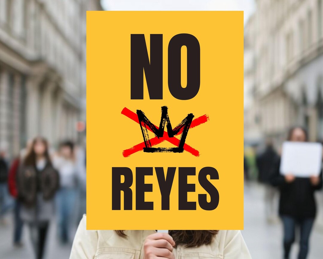 Point Reyes Protest No Reyes Protest Sign, No Kings March Poster, Anti Authoritarian ...