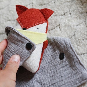 mini rabbit, bunny, cat, fox plush, koala, bear custom,small stuffed animal plush, tiny plush, doll, miniature plushie image 5