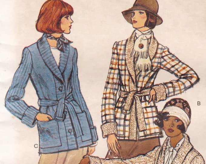 Vogue 9794 Vintage 1970s Sewing Pattern Cardigan Jacket Size 14 Bust 36 ...