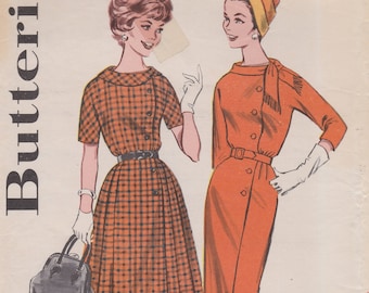 Butterick 9504  Vintage 1960s Sewing Pattern  Dress  Size 14 Bust 34