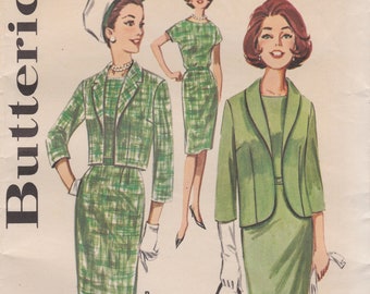 Butterick 2213  Vintage Sewing Pattern  Dress And Jacket  Size 14 Bust 34