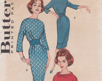 Butterick 9097 Vintage 1960s Sewing Pattern  Dress  Size 14 Bust 34  Unused