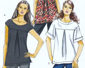 Very Easy Vogue 8495 Sewing Pattern Pullover Blouse Shirt Top Sizes 6 8 10 12  Unused