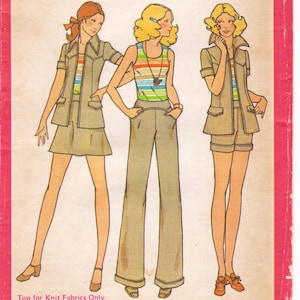 Butterick 6579  Vintage Sewing Pattern  Skirt Trousers Pants Shorts Jacket Top  Size 12 Bust 34  Unused