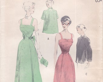 Butterick 4947  Vintage 1940s Sewing Pattern Maternity Dress And Jacket   Size 12 Bust 30  Unused