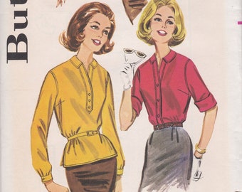 Butterick 9872  Vintage Sewing Pattern  Pullover Blouse Shirt Top  Size 16 Bust 36  Unused